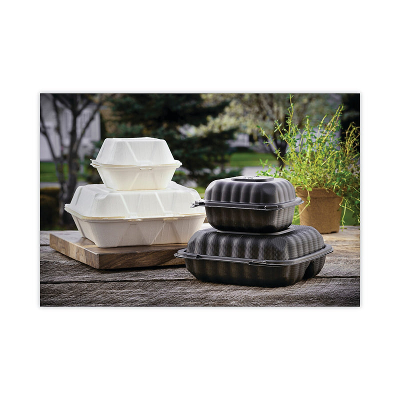 CONTAINER,HINGED,6X6,1,BK