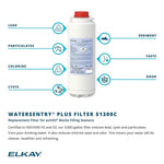 Elkay Replacement Filter Cartridge for WaterSentry Plus Filtration System (51300C_12PK)