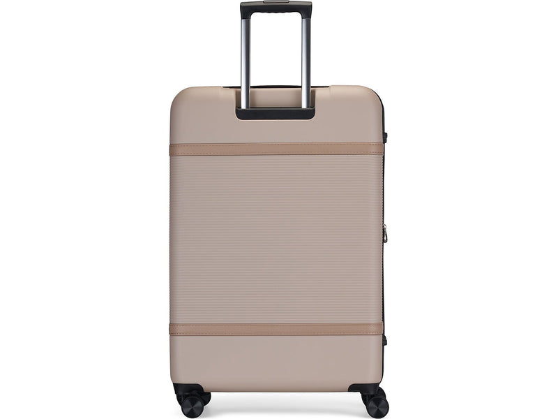 Bugatti Wellington 30" Hardside Suitcase, 8-Wheeled Spinner, TSA Checkpoint Friendly, Beige (HLG5128-COOKIE)