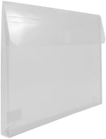 JAM Paper Premium Plastic Document File, Letter, Clear, 3/Pack (218V1CLX3)