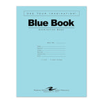 Roaring Spring Blue Book Exam Notebook, Wide Ruled, 11"x 8.5" 12 Sheets, 300/Pack (77519CS)