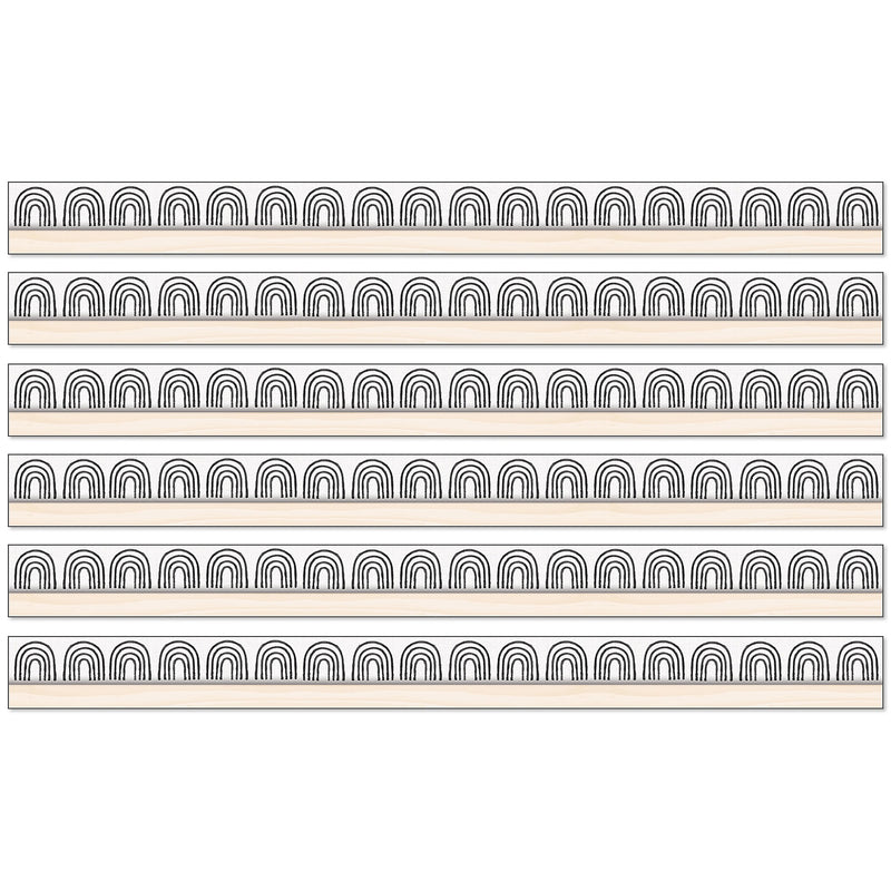 Happily Ever Elementary Creatively Inspired Straight Borders, 3" x 3', Rainbow, 6/Bundle (CD-108502-6)