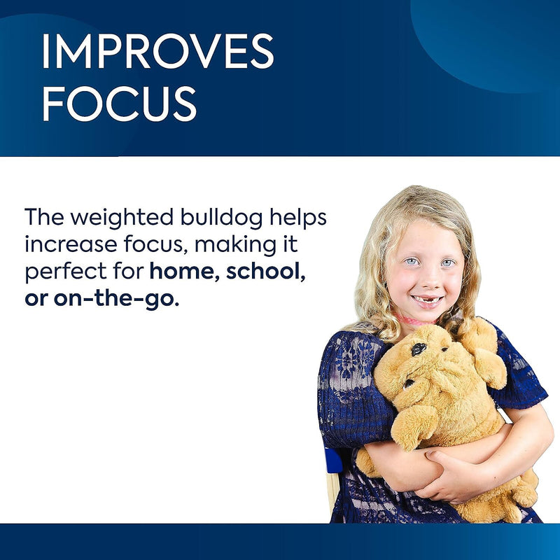 Bouncyband Happy Hugs Sensory Weighted Plush Bulldog (BBALPBD)