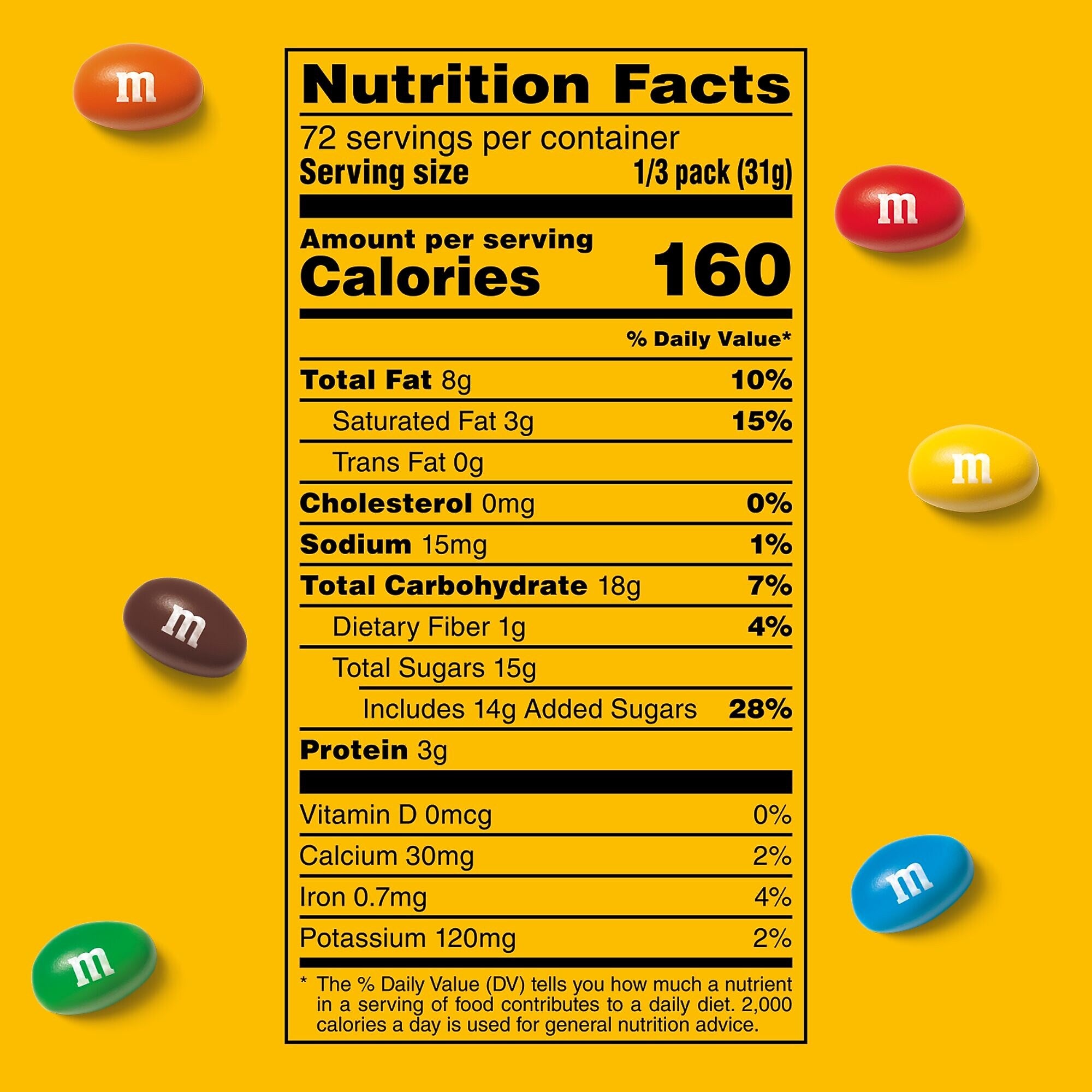 M&M's Sharing Size Peanut Milk Chocolate Pieces, 3.27 oz., 24 Bags/Box (MMM04432)
