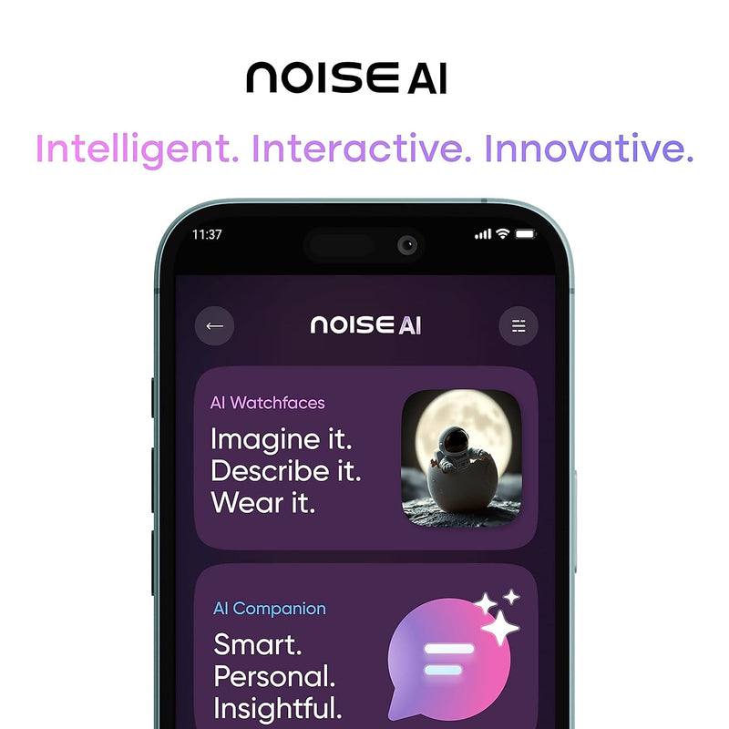 Noise Pro 6 Intelligent AI Smart Watch, Rose Gold (NSW-435RG)