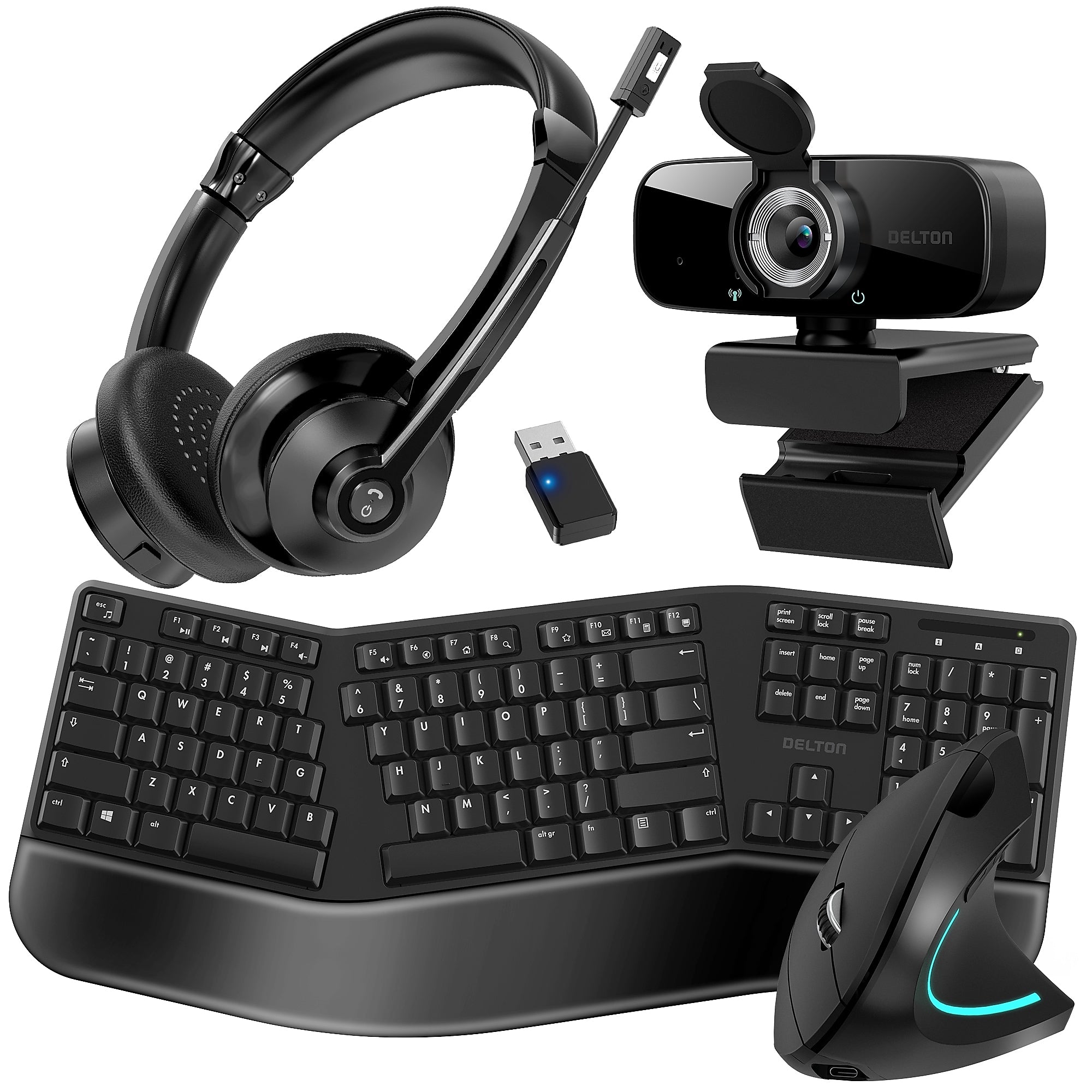 Delton Work Anywhere 30X Wireless Noise Canceling Bluetooth Over-the-Ear Headset Kit (DBND4WLS30X)