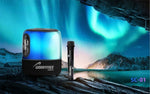 Worryfree Gadgets WSC-01 Wireless Bluetooth Portable Speaker with Microphone, Water Resistant, Black (WSC01-BLK)