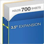 Pendaflex Color File Pockets, 3 1/2" Expansion, Letter Size, Blue, 25/Carton (1524CT BLU)
