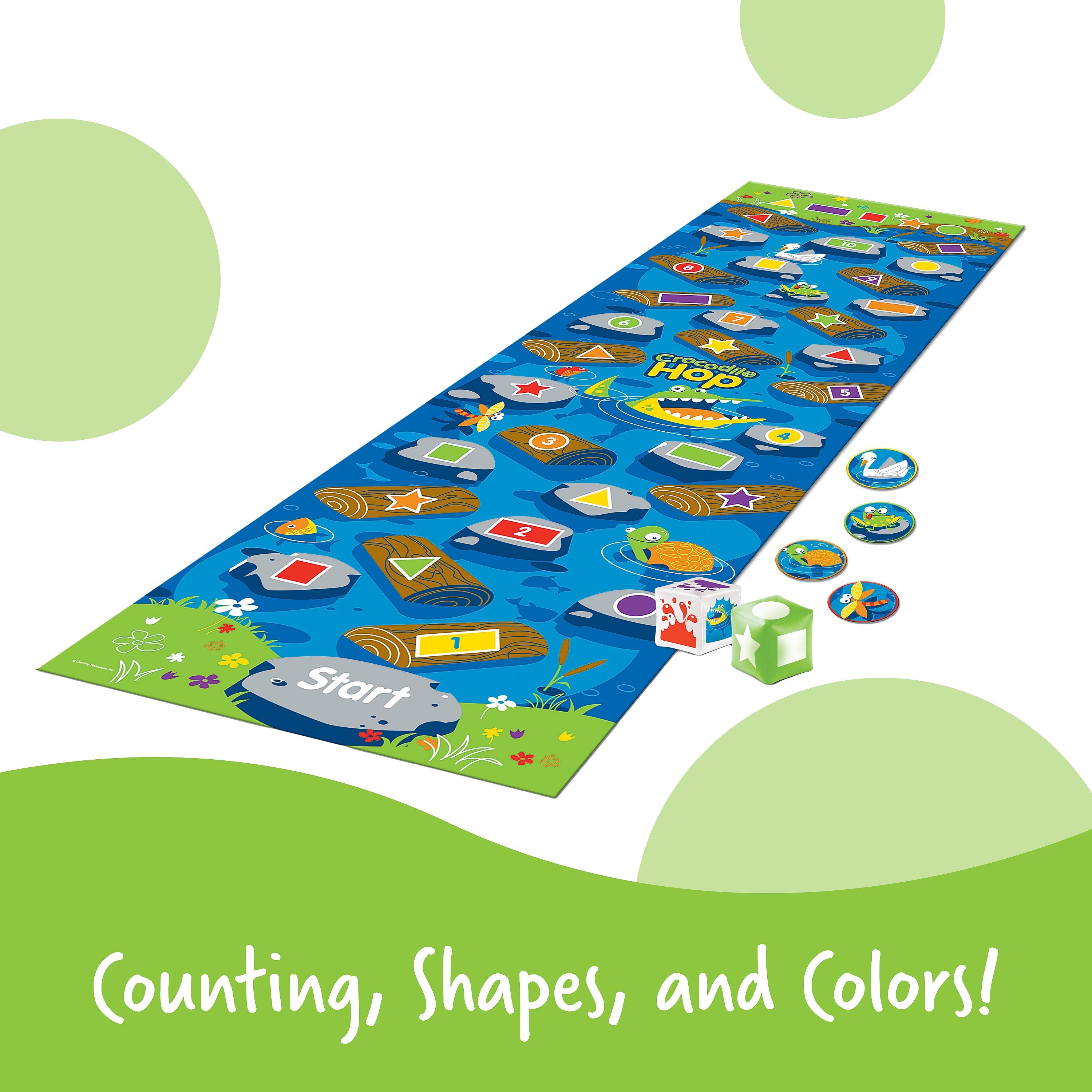 Learning Resources Crocodile Hop Floor Mat Game (LER9544)