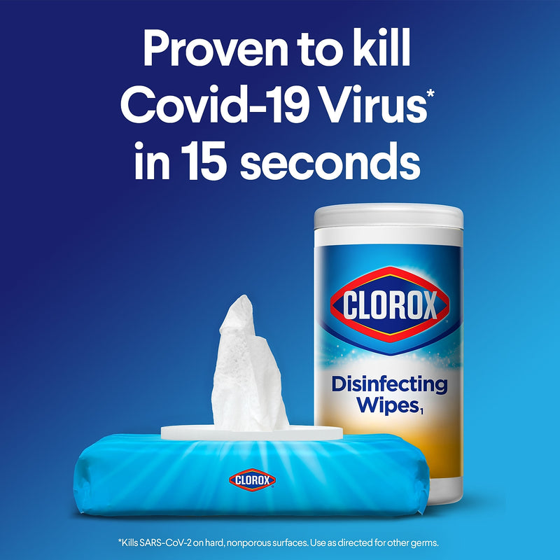 Clorox Disinfecting Wipes Value Pack, 75 Wipes/Container, 3/Pack (30208)