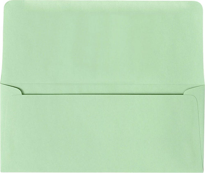 JAM Paper #9 Booklet Envelope 3 7/8" x 8 7/8", Pastel Green, 50/Pack (R2175-50)
