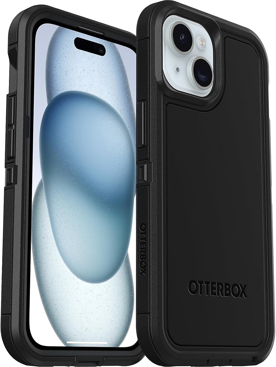 OtterBox Defender XT MagSafe Rugged Case for iPhone 15/14/13, Shock Absorbing, Black (77-92972)