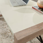 Sauder Dixon City 66"W Executive Business Desk, Brushed Oak (432892)
