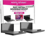 HangSmart DIY Stud Less Sound Bar Mount, Black (SM1002)