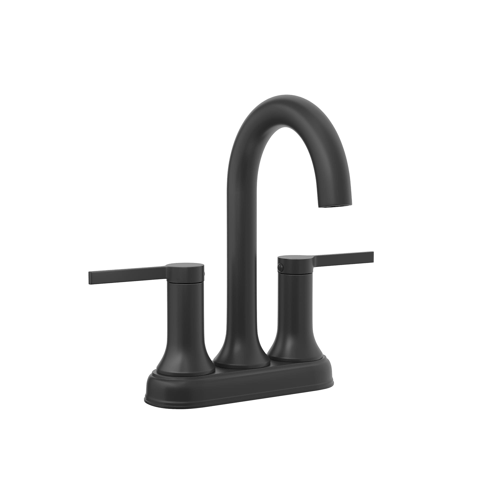 PROFLO Spiers 1.2 GPM Centerset Bathroom Faucet with Pop-Up Drain Assembly (PFWSC3940MB)