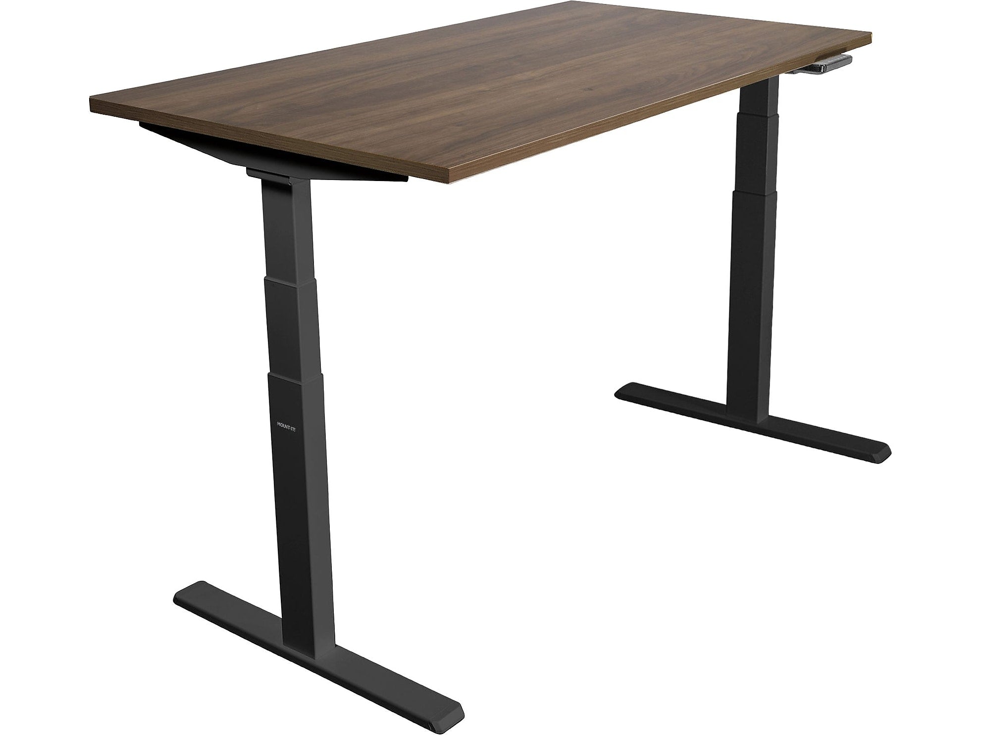 Mount-It! Ultimate 55"W Electric Rectangular Adjustable Standing Desk, Adrift/Black (MI-18080)