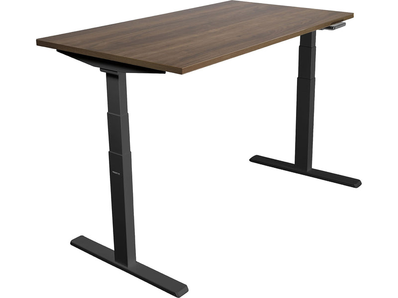 Mount-It! Ultimate 55"W Electric Rectangular Adjustable Standing Desk, Adrift/Black (MI-18080)