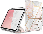 i-Blason Cosmo Plastic 11" Fashion Case for iPad Pro 11" 5th Generation, Marble
