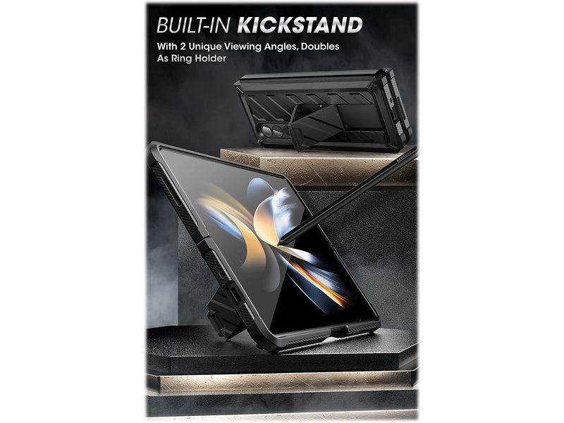 SUPCASE Unicorn Beetle Black Kickstand Case for Samsung Galaxy Z Fold4 (SUP-Galaxy2022-ZFold4-5G-Unicorn-SP-Blac)