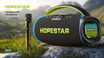 Worryfree Gadgets Hopestar Wireless Bluetooth 300W Portable Speaker, Water Resistant, Black (WA65-BLK)