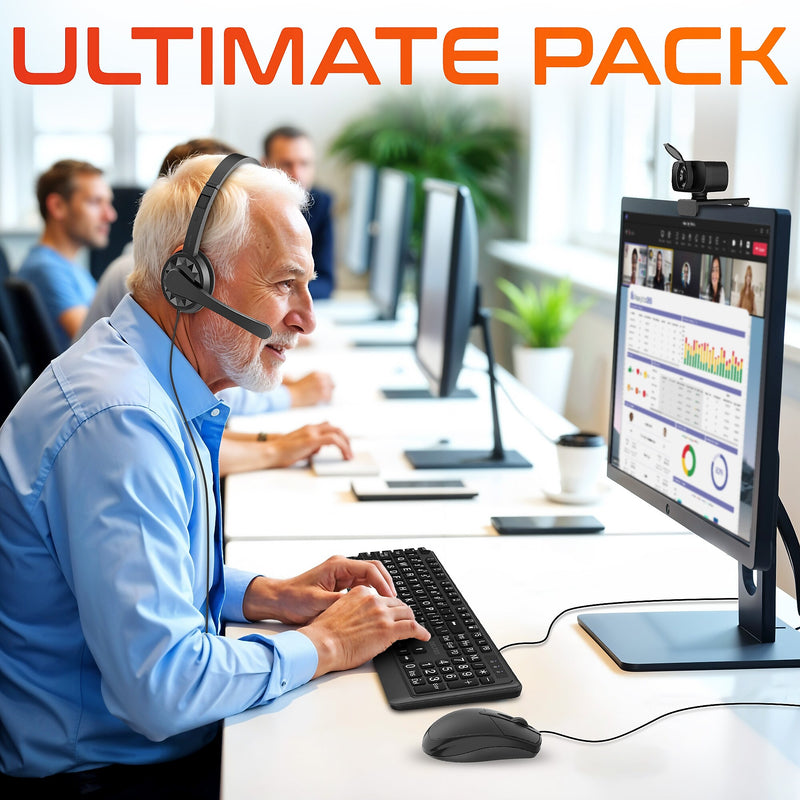 Delton Work Anywhere 10Y Noise Canceling Over-the-Ear Headset Kit (DBND4WRD10YREG)