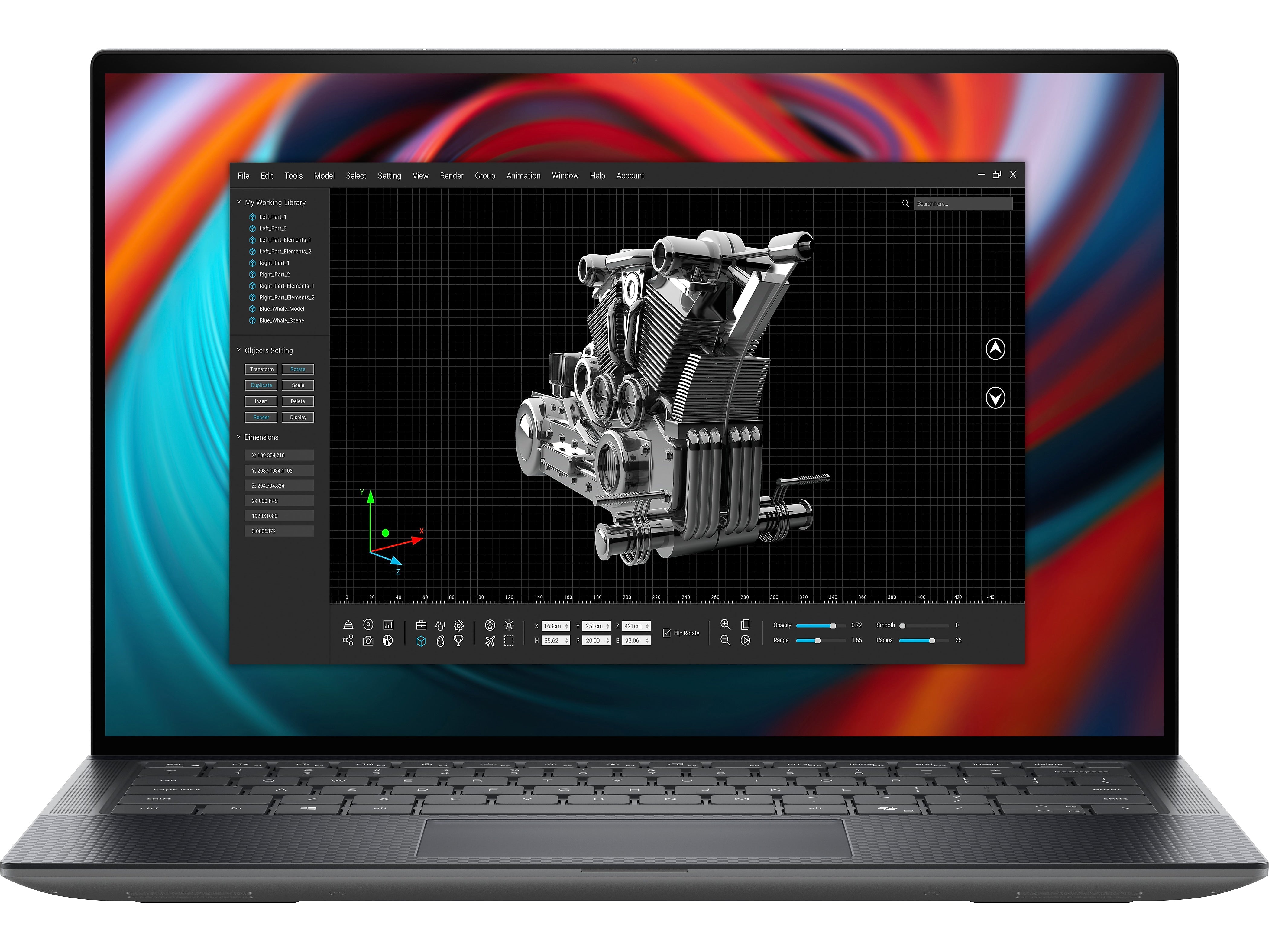 Dell Precision 5490 14" Laptop, Intel Core Ultra 7-165H, 32GB Memory, 1TB SSD, Windows 11 Pro (JJC7N)