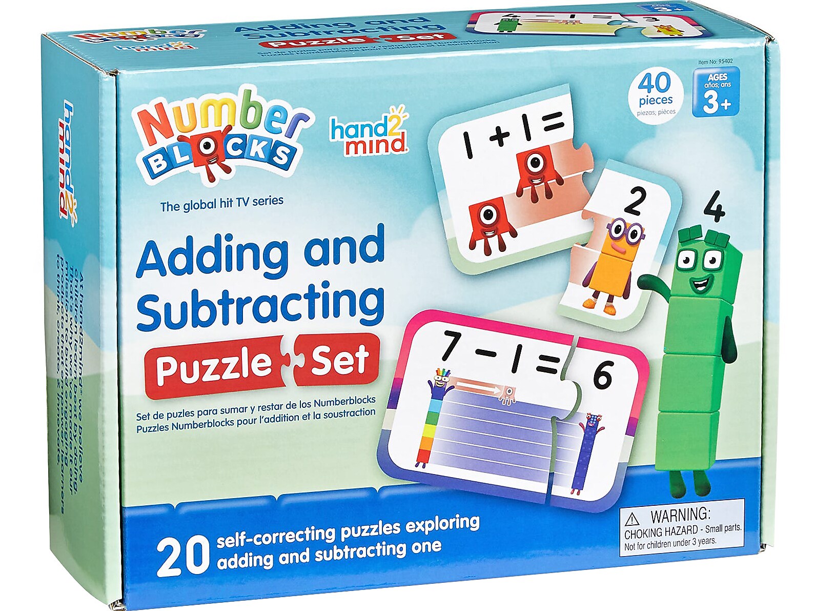 hand2mind Numberblocks Adding and Subtracting Puzzle Set (95402)
