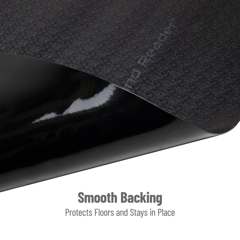Mind Reader Hard Floor Chair Mat with Lip, 36" x 48'',Set of 2, Black (2OFFCMAT-BLK)