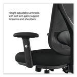 Alera Aeson Series Height Adjustable Arm Fabric Task Chair, Black (ALEAS42M14)