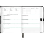 AT-A-GLANCE Foundation 6.75" x 8.5" Weekly & Monthly Planner, Plastic Cover, Black (AAGFD20005)