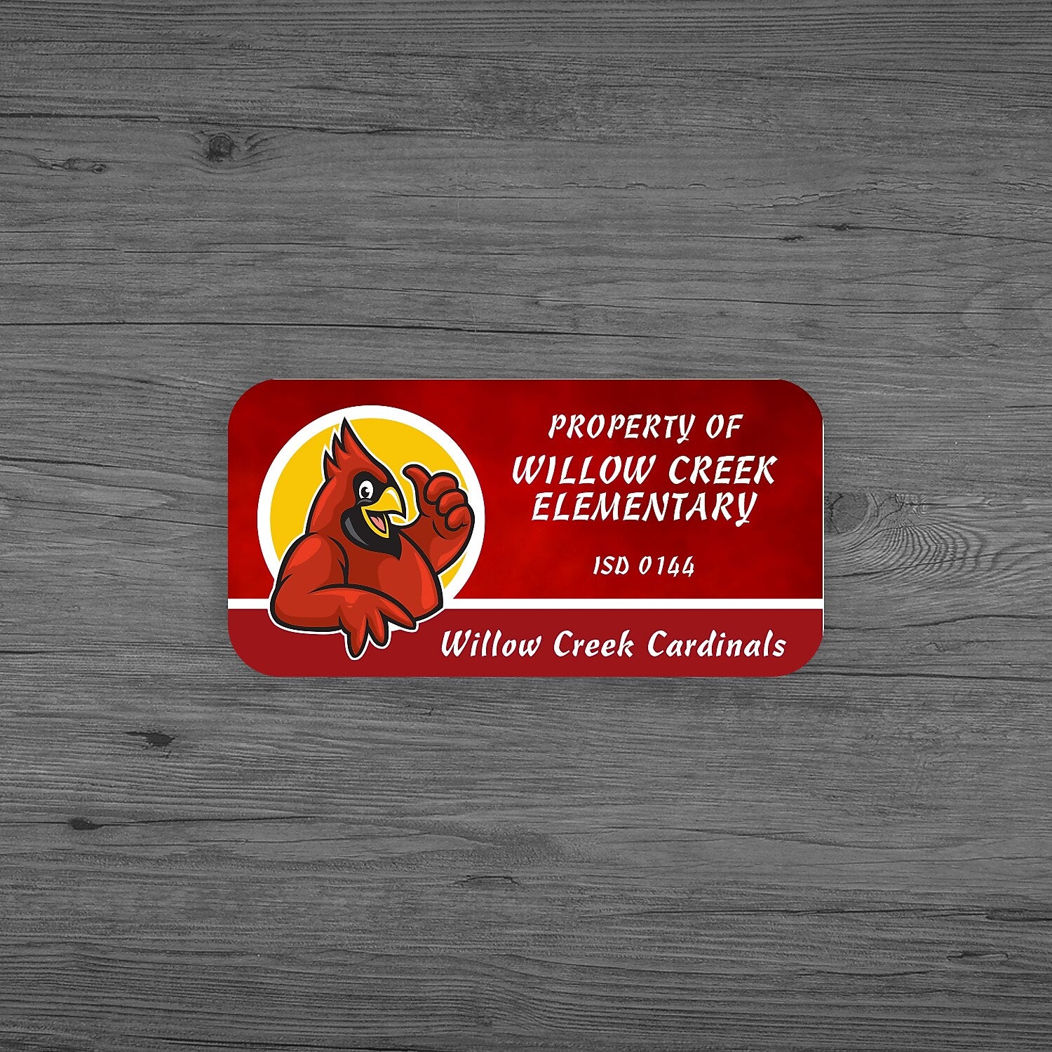 Full Color Advertising Label, Rectangle, 1" x 2", white gloss, Qty 1000