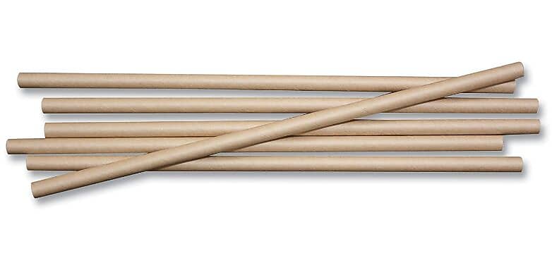 World Centric Sustainable Kraft Paper Straws, 8", 6,000/Carton (WORSTPA8K)