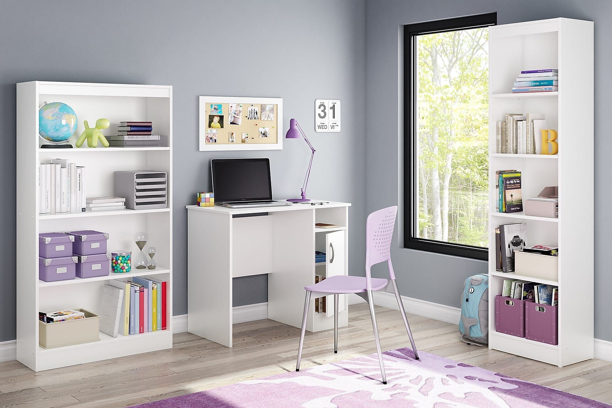 South Shore Axess 34"W Small Desk, Pure White (7250075)
