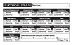 Veterinary Examination Medical Labels, Physical Exam, White, 2-1/2x4", 100 Labels