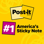 Post-it Notes, 4" x 6", Canary Collection, 100 Sheet/Pad, 12 Pads/Pack (659-YW)