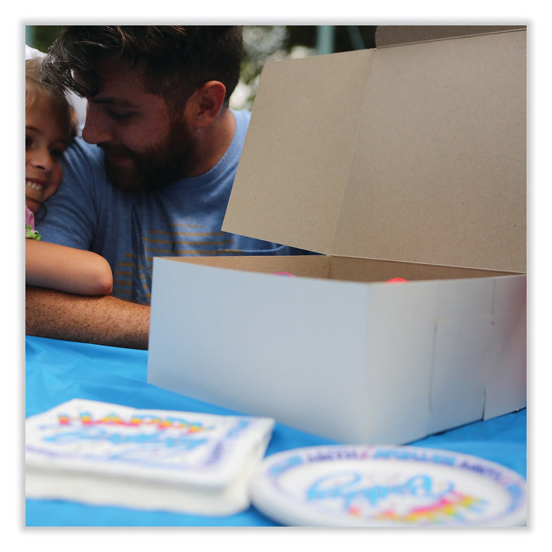 SCT Bakery Boxes, Standard, 9 x 9 x 4, White, Paper, 200/Carton