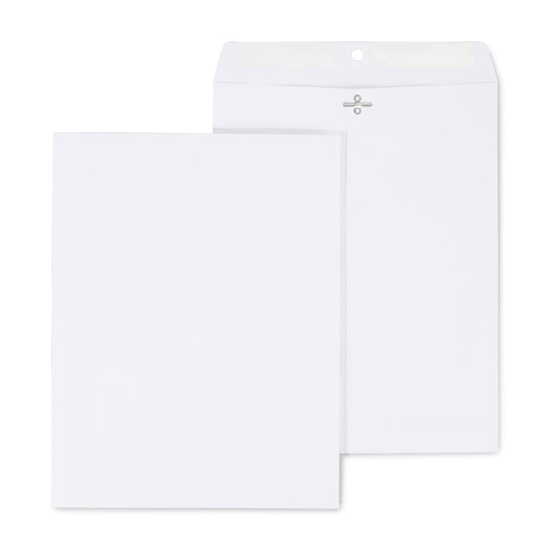 Staples Clasp & Gummed Catalog Envelopes, 10"L x 13"H, Bright White, 100/Box (570231N)