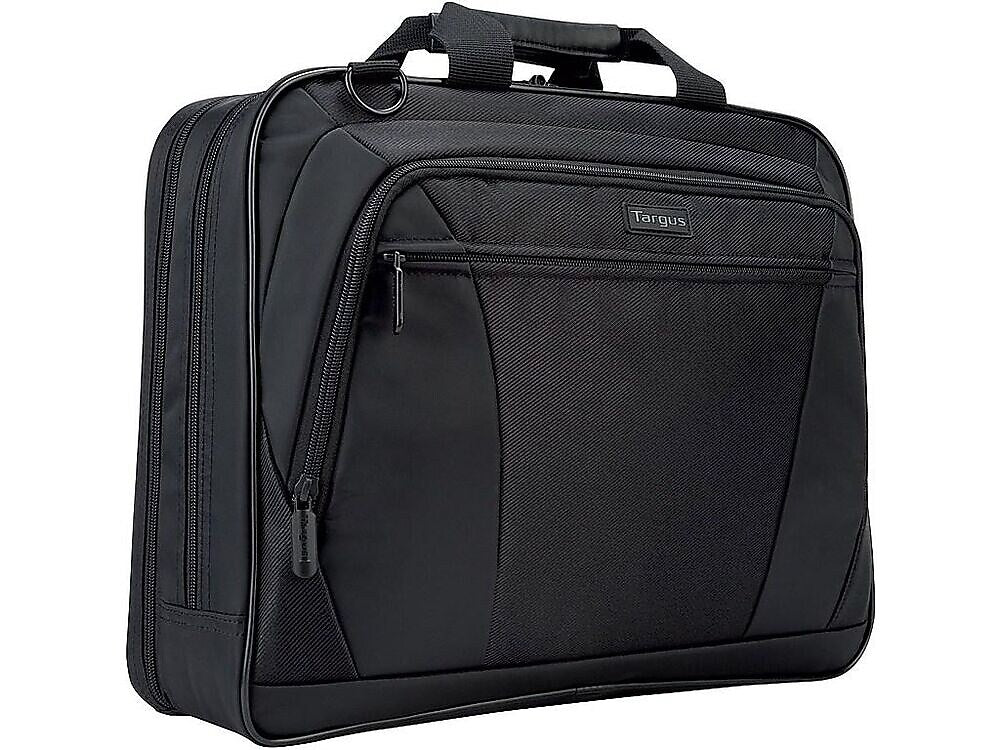 Targus CityLite Laptop Briefcase, Black Polyester (TBT053US)