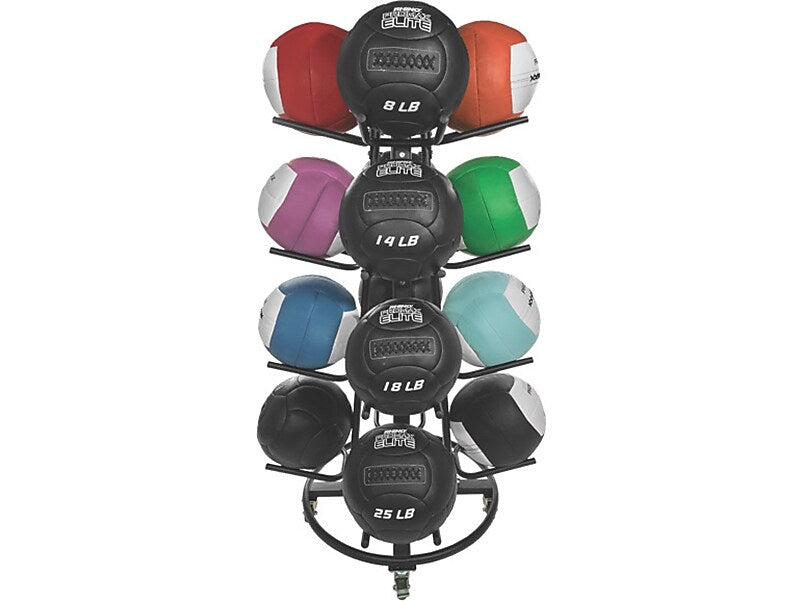 Champion Sports Black Round Medicine Ball Tree (RTM1)