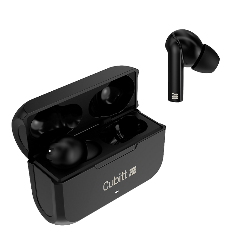 Cubitt Gen 2 Wireless Active Noise Canceling Earbuds, Bluetooth, Black (CTEG2-1)