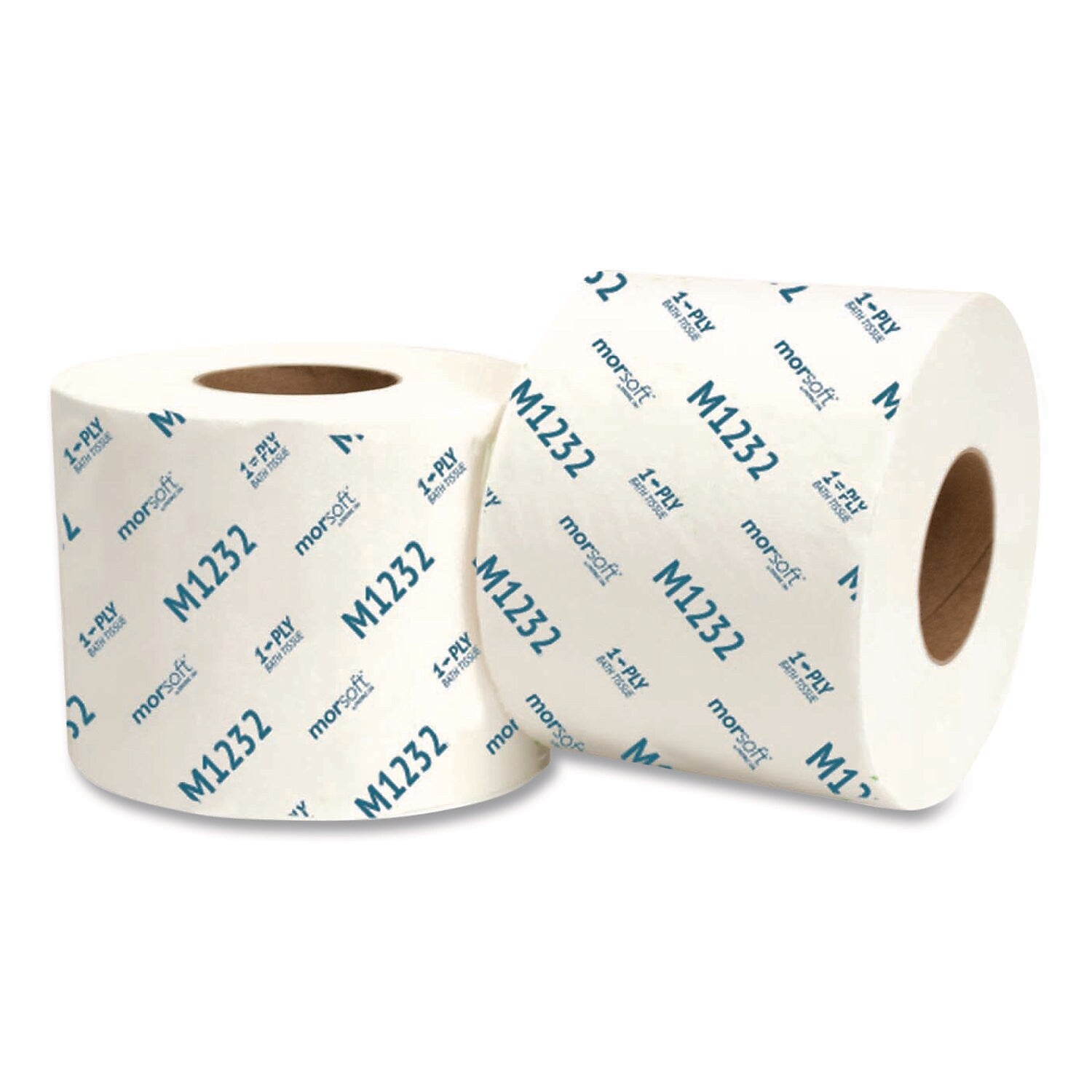 Morcon Morsoft Recycled Toilet Paper, 1-Ply, White, 1200 Sheets/Roll, 48 Rolls/Carton (MORM1232)