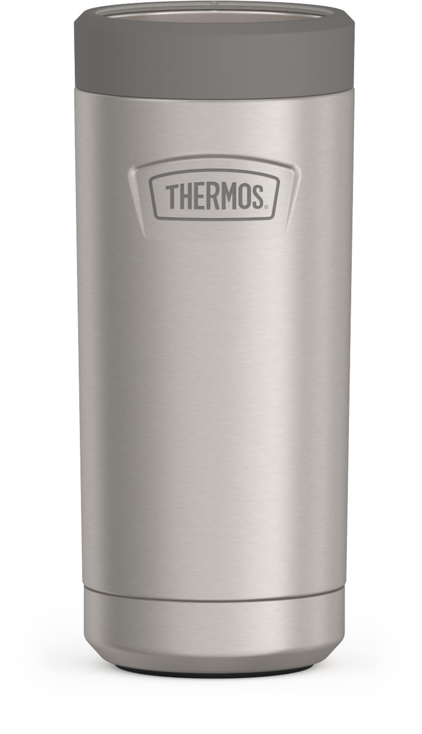 Thermos Icon Stainless Steel Vacuum Insulated Slim Can Insulator, 12 oz., Stainless (EAIS1512MS4)