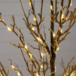Nearly Natural 4-ft Pre-Lit Artificial Twig Tree with 240 Warm White LED Lights (T4927)