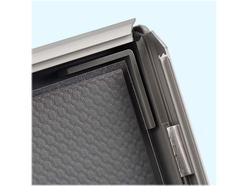 Azar Poster Holder, 24" x 30", Wall Mounted, Silver, Aluminum (300233-SLV)