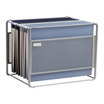 Mind Reader Metal File Organizer, Silver (BOXFILE-SIL)