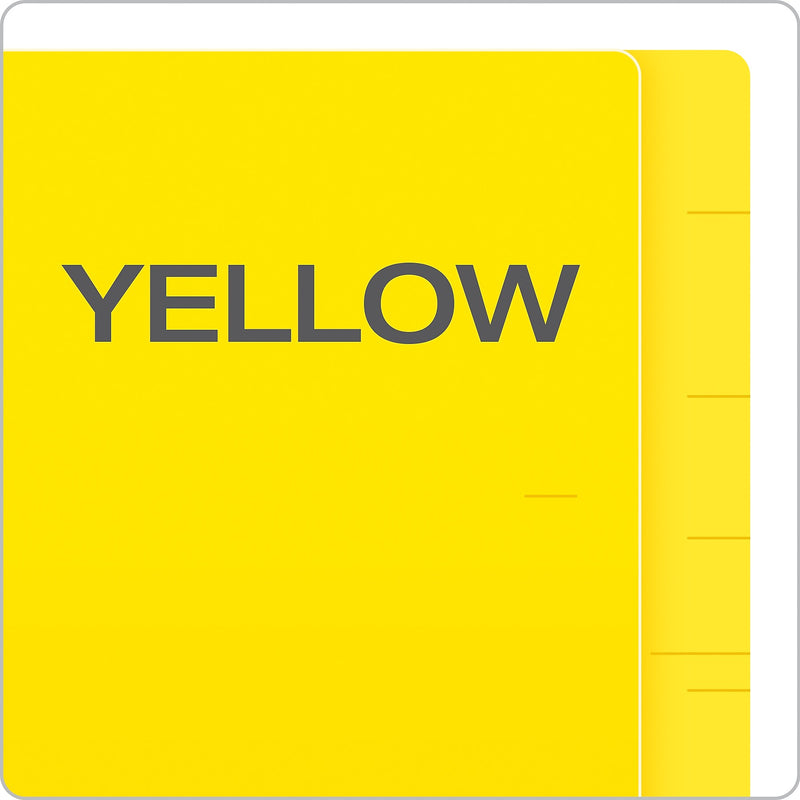 Pendaflex Reinforced Classification Folder, 3/4" Expansion, Letter Size, Yellow, 50/Box (H10U13Y)