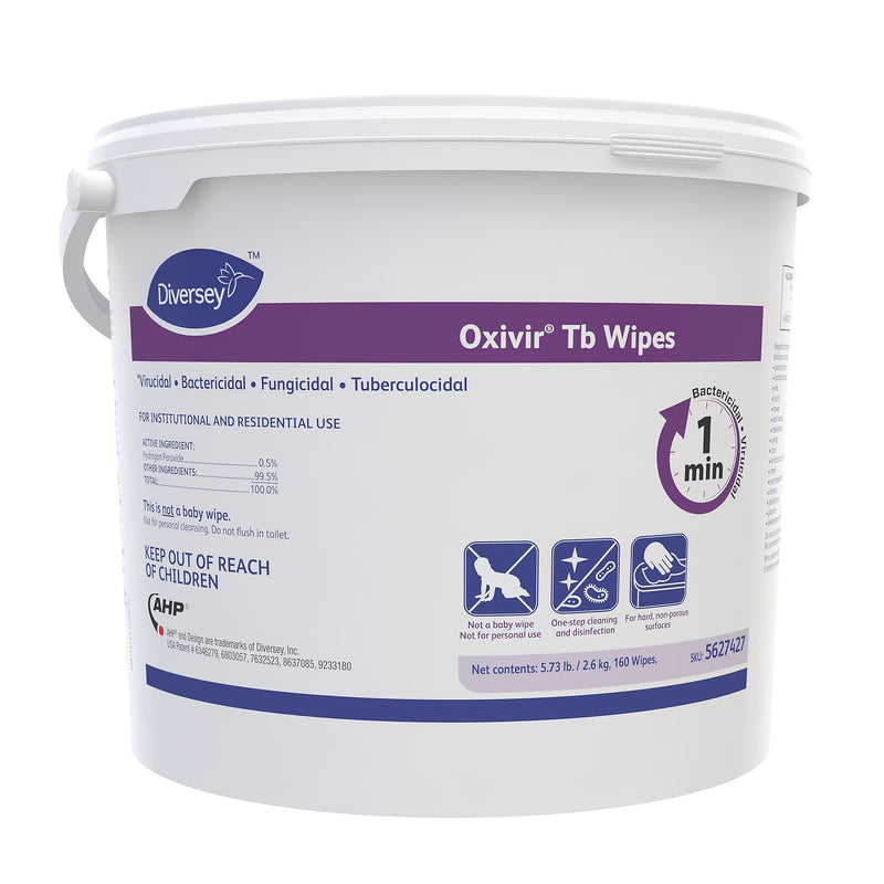 Diversey Oxivir Tb Disinfecting Wipes, 160 Wipes/Container, 4/Carton (5627427)
