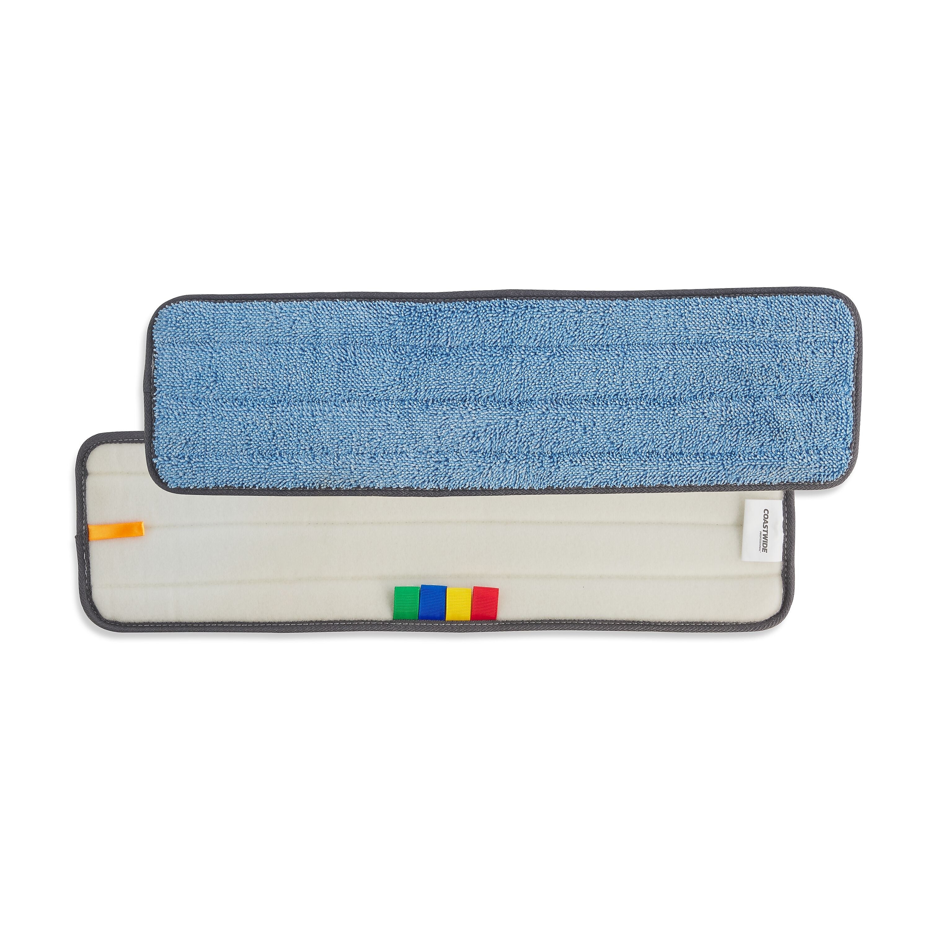 Coastwide Professional™ Microfiber Wet Mop Pad, 5" x 24", Blue (CW61068-CC)