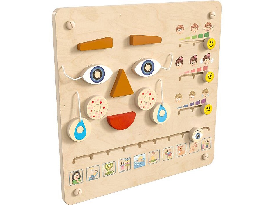 Flash Furniture Bright Beginnings Feelings and Moods STEAM Wall Activity Board (MK-ME15273-GG)
