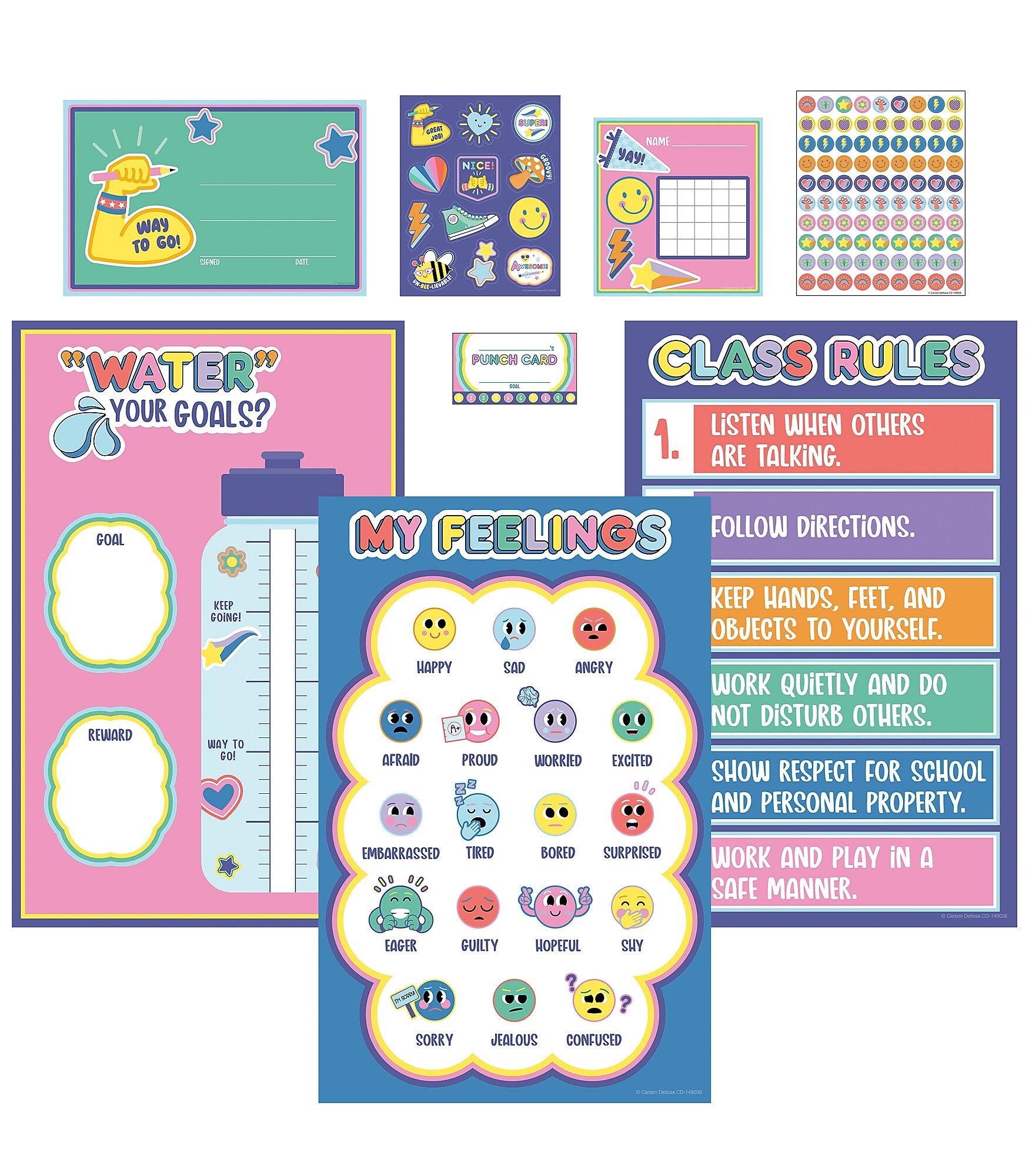 Carson Dellosa Education Behavior Management Classroom Kit, Multicolored, 107/pack (149036)